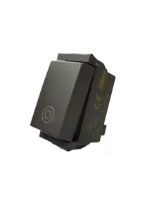 Vimar 17010 Idea schmaler Modul-Drucktaster 1P, Nr. 10 A, generisch, Grau, nur kompatibel mit 2 Modulträgern